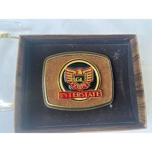 Hondaline Gold Wing Interstate GL Belt Buckle Honda Line 1979 Paintree New! - Picture 2 of 7